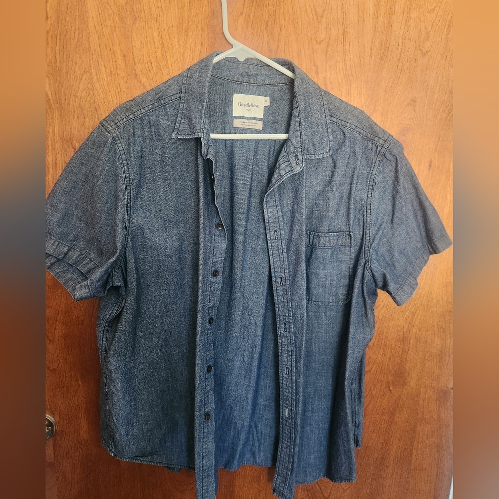 Mens lightweight denim shirt